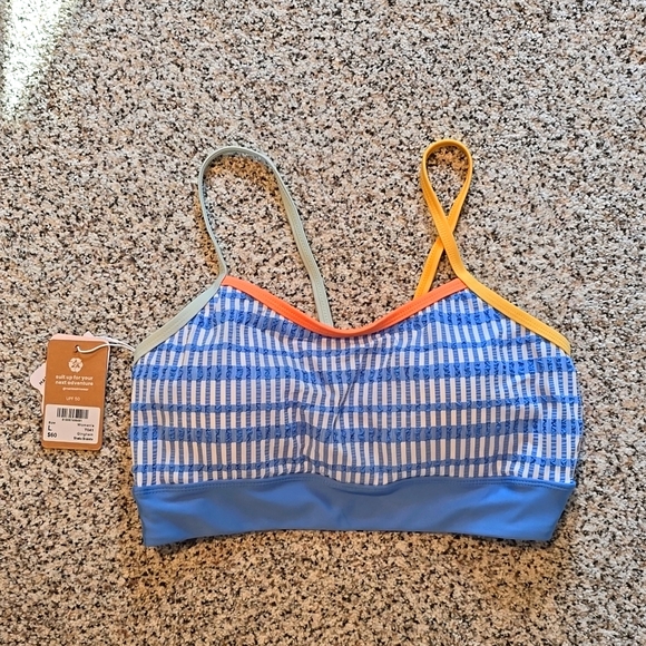Nani swimwear size Large gingham shaka bralette bikini top - Picture 1 of 2